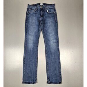 Hudson Jeans Mens 30x31 Slim Straight Blue‎ Stretch Denim.